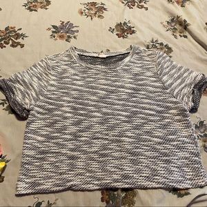 Black and white crop top